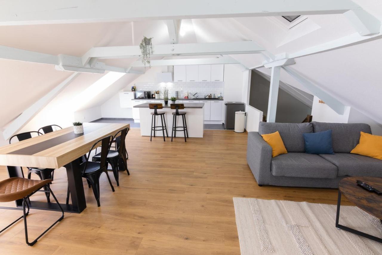 Appartement Atypique Proche Gare/ Dans L'Hyper-Centre Spacieux Pour 6P Au Coeur De Mulhouse Eksteriør billede